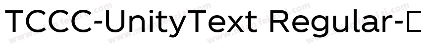 TCCC-UnityText Regular字体转换